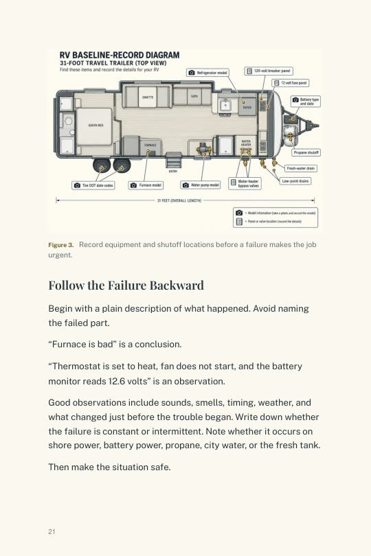 RV baseline record diagram